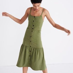 Madewell bayview tiered midi dress (with pockets!)